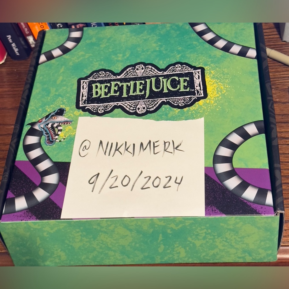 Custom Listing for Nikkimerk - beetlejuice happy box